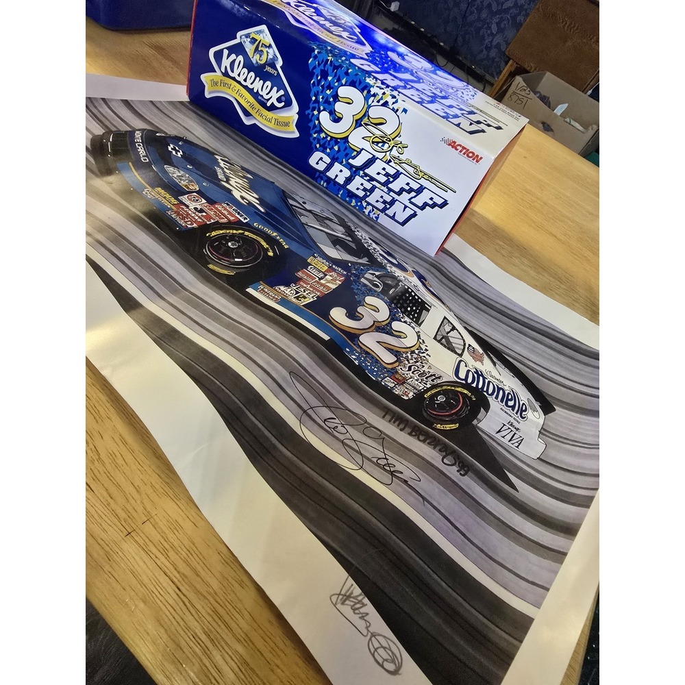 Action Collectibles Limited Edition #32 Jeff Green Kleenex 1999 Chevy. Wt Poster